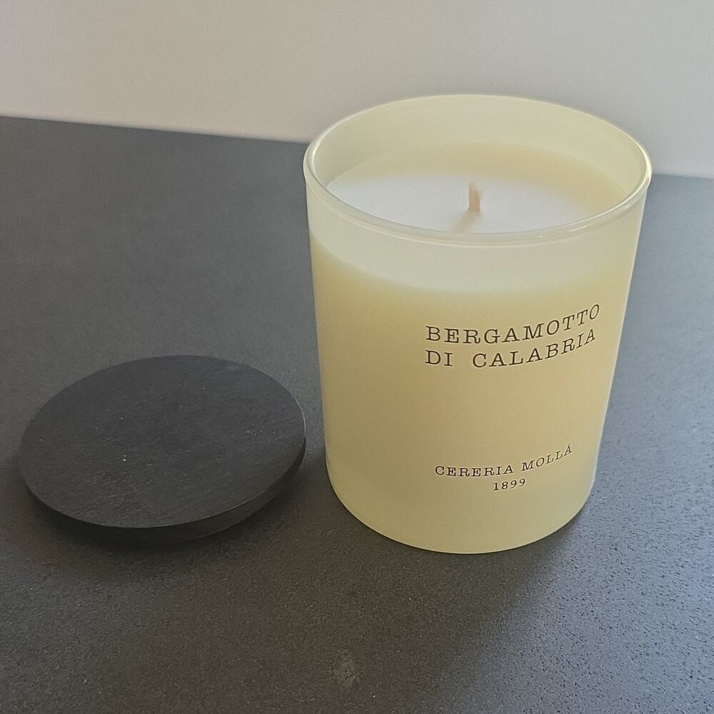 Cereria Mollá 1899 Bergamotto di Calabria Jar Candle Single Wick White (8 oz)